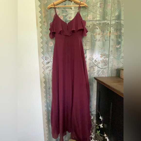 red/maroon bridesmaid dress from birdy grey - Picture 7 of 7